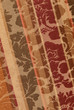 Fragment of retro colorful textile with Victorian stile patten Fragment of retro colorful textile with Victorian stile patten
