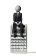 homme à la calculatrice headman concept homme à la calculatrice headman concept