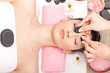 facial massage with mineral stone facial massage with mineral stone