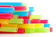Pailles multicolores