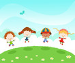 Kids Jumping With Joy