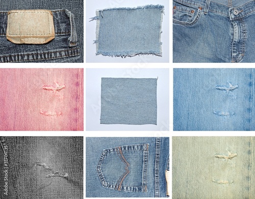 jeans collage