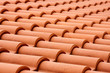 Red clay roof tiles