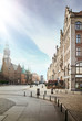 blue sky over pretty city