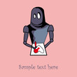 robot with heart robot with heart
