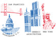 USA famous cities architecture and landmarks USA famous cities architecture and landmarks