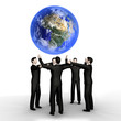 Illustration: Business team worldwide Business team worldwide