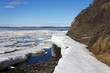 Sea ice is destroyed in the spring