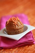 muffin gâteau carotte sur serviette - carrot cake