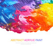 Abstract acrylic painted background