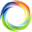 Rainbow Ray of lights explosion background