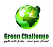 Earth Globe with an Arrow showing a recycle concept