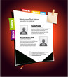 Website Template with office design elements