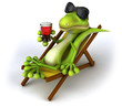 Lézard et bière