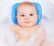 baby taking a bath