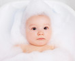 baby taking a bath