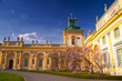 Wilanow Palace in Warsaw on a sunny day