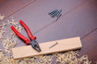 Shavings of wood