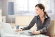 Foto: Young graphic designer working at home Young graphic designer working at home