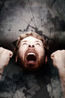 Scream of revolution and shattered glass