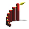 Business Chart with Arrow