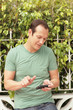 Man using a smartphone