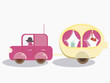 Isolated Caravan as clean illustration