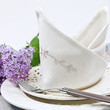 Photo: Tischgedeck mit Stoffserviette Tischgedeck mit Stoffserviette