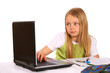 Mädchen am Laptop