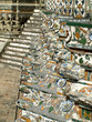 Alignements de colonnes du temple Wat Arun, Bangkok