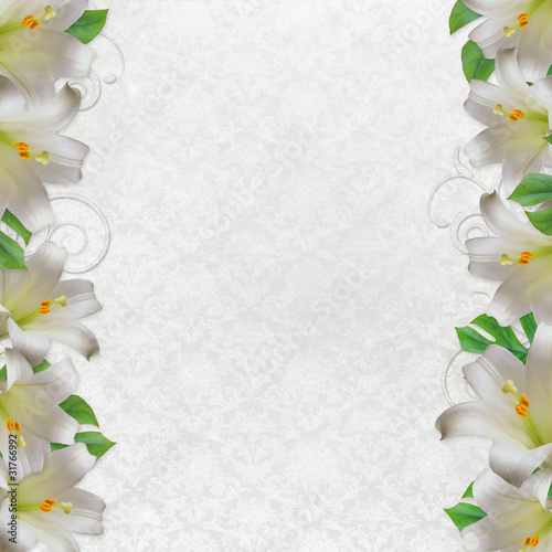 Illustration: Wedding background (1 of set) Wedding background (1 of set)