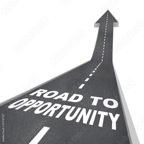 Photo: Road to Opportunity - Travel to Success and Growth Road to Opportunity - Travel to Success and Growth
