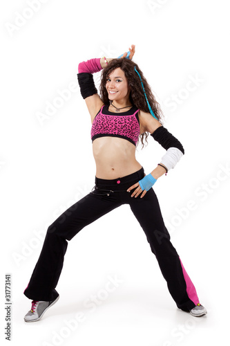Photo: Fitness teacher striking a pose Fitness teacher striking a pose