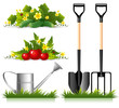 Vektor: Gardening related items Gardening related items