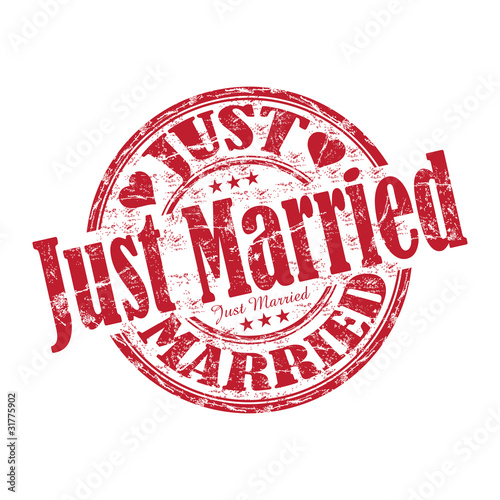 Vektor: Just married rubber stamp Just married rubber stamp
