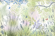 Wild herbs in the forest