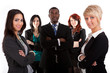 Multi ethnic business team