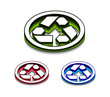 3d glossy recycle icon 3d glossy recycle icon