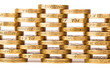 stacked golden coins
