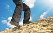 Tourist in mountain Tourist in mountain