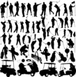 Vektor: Golf players and equipment big collection - vector Golf players and equipment big collection - vector
