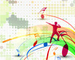 Music dancing background elements design. Music dancing background elements design.