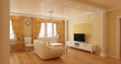 Modern interior of a room