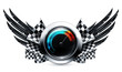Vector: Speedometer emblem Speedometer emblem