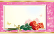 Blank paper with floral ornament Blank paper with floral ornament
