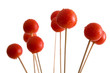 Aufgespießte Cocktailtomaten