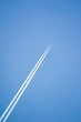 White airplane trace