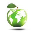 apple representing earth apple representing earth