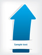 Brochure design with blue arrow Brochure design with blue arrow
