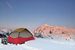 Winter Camping at Huntoon point on Artist Ridge